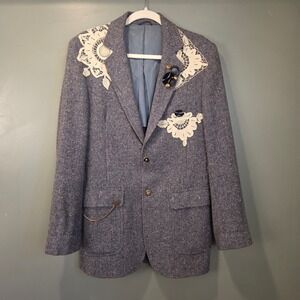 Vintage Michael's Upcycled Blazer Men's Size 38L Boho Wearable Art